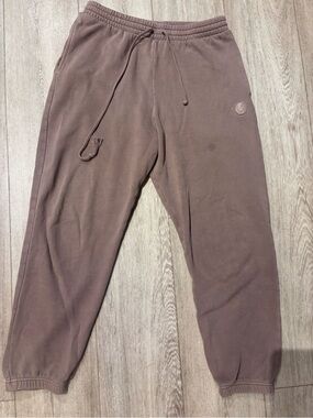 Victoria's Secret Pink Medium Premium Fleece Slim Sweatpants Iced Coffee